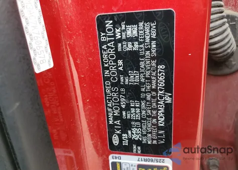 2019 Kia Sportage Lx z USA, uszkodzony, nr VIN KNDPM3AC7K7606578